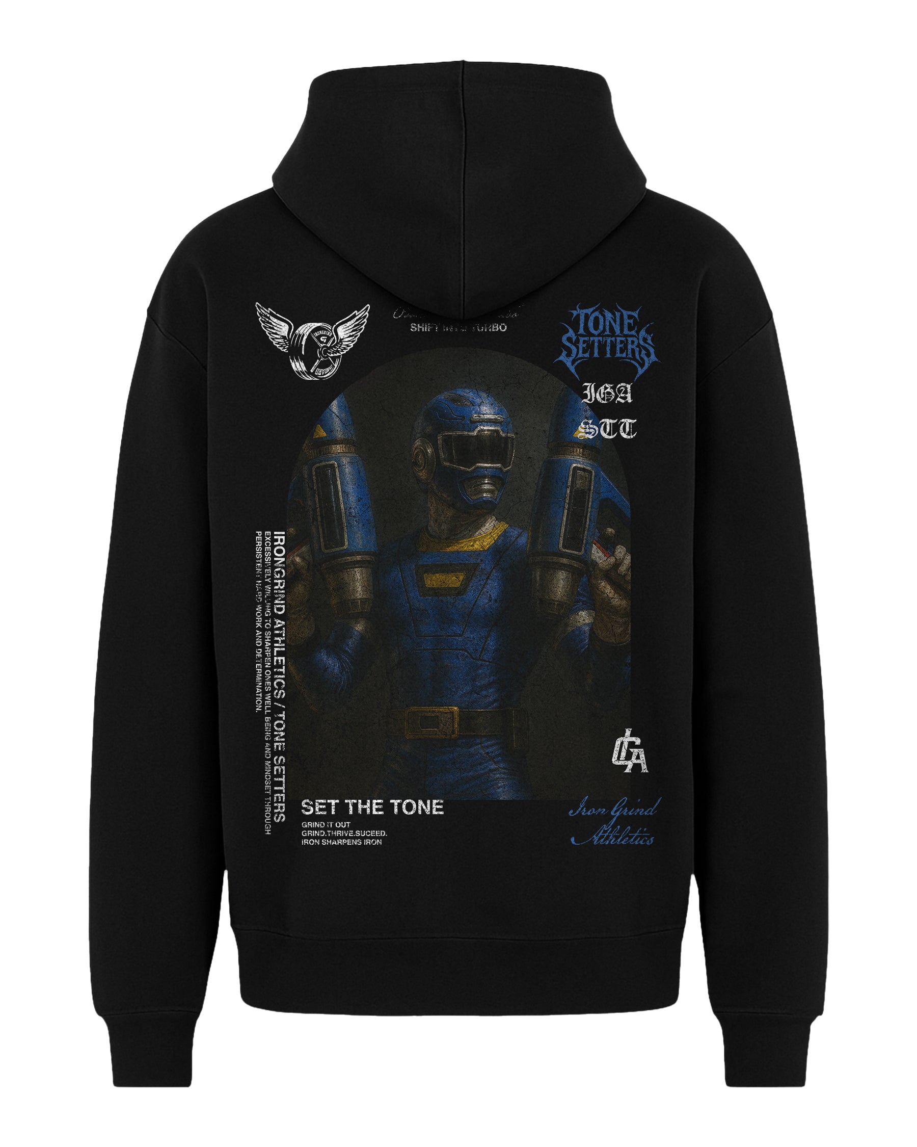 [Limited Edition] 'Pwr Rangers: Turbo Blue Ranger' Box Hoodie
