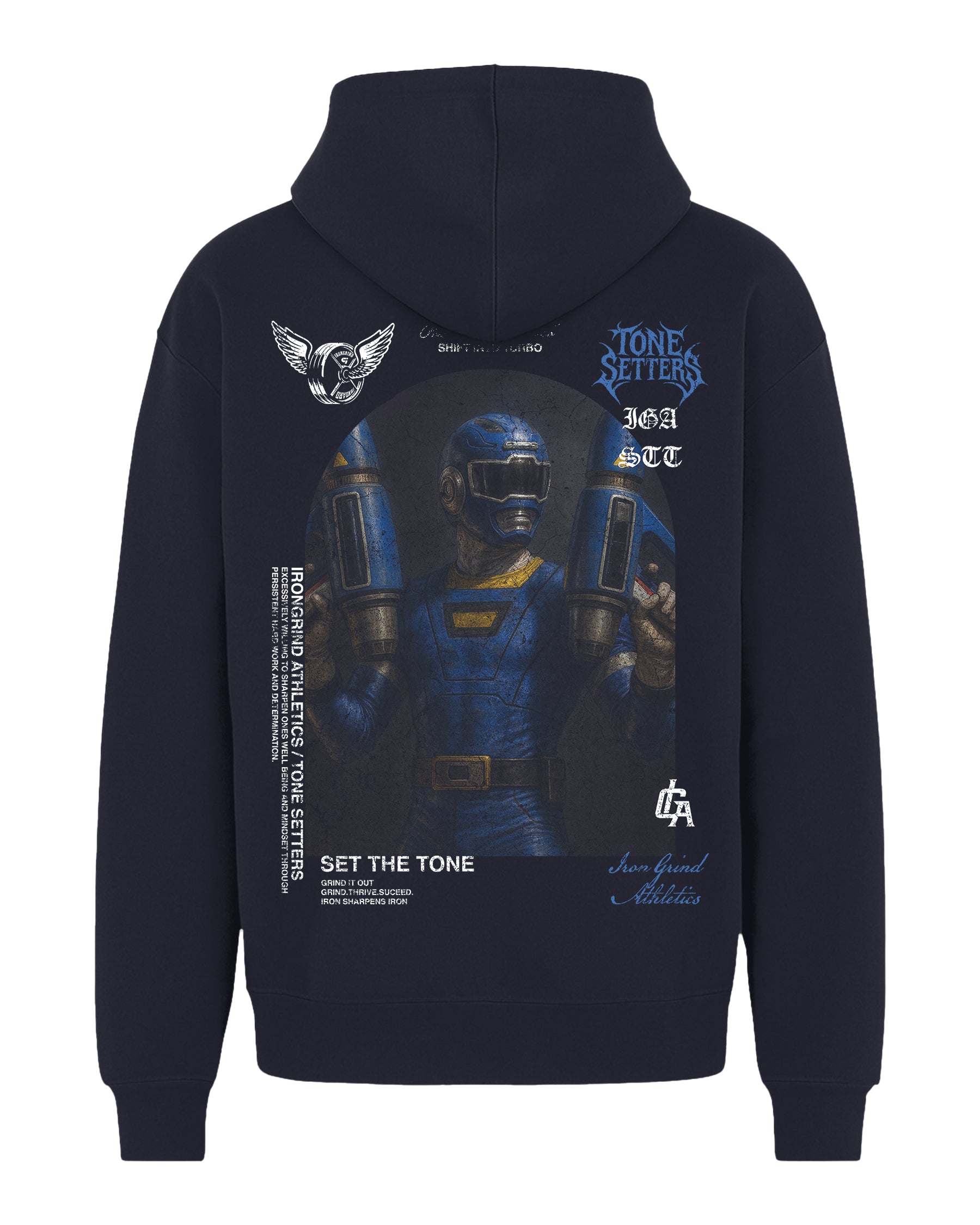 [Limited Edition] 'Pwr Rangers: Turbo Blue Ranger' Box Hoodie