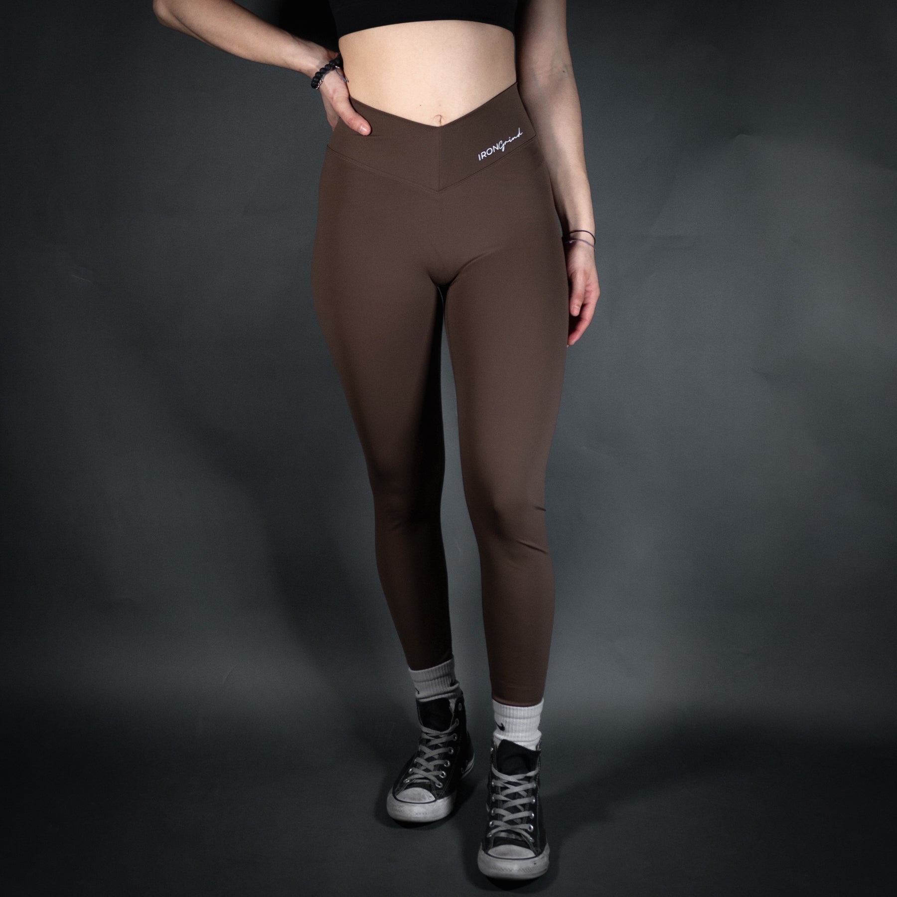 Reborn V - Waist Leggings | Mocha