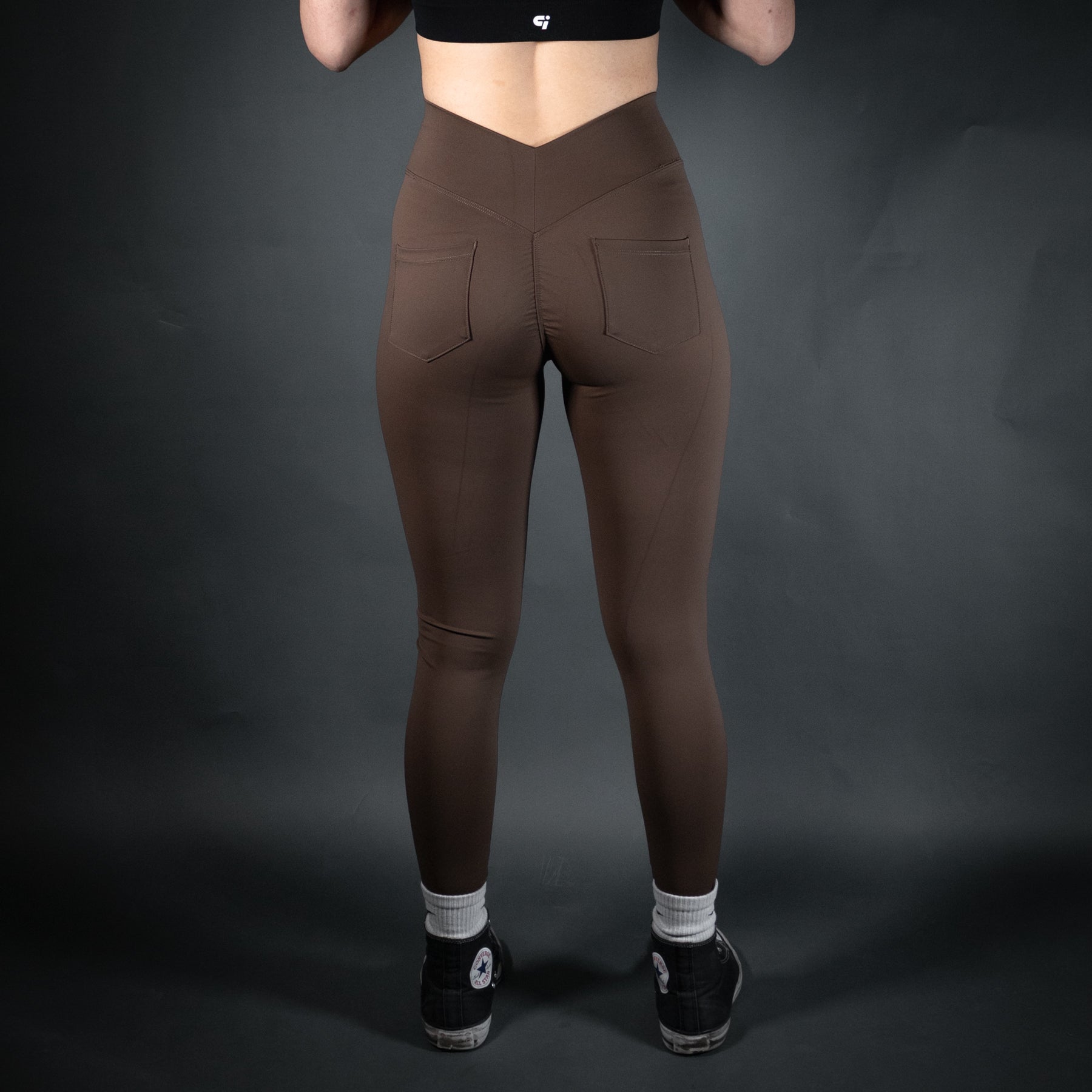 Reborn V - Waist Leggings | Mocha
