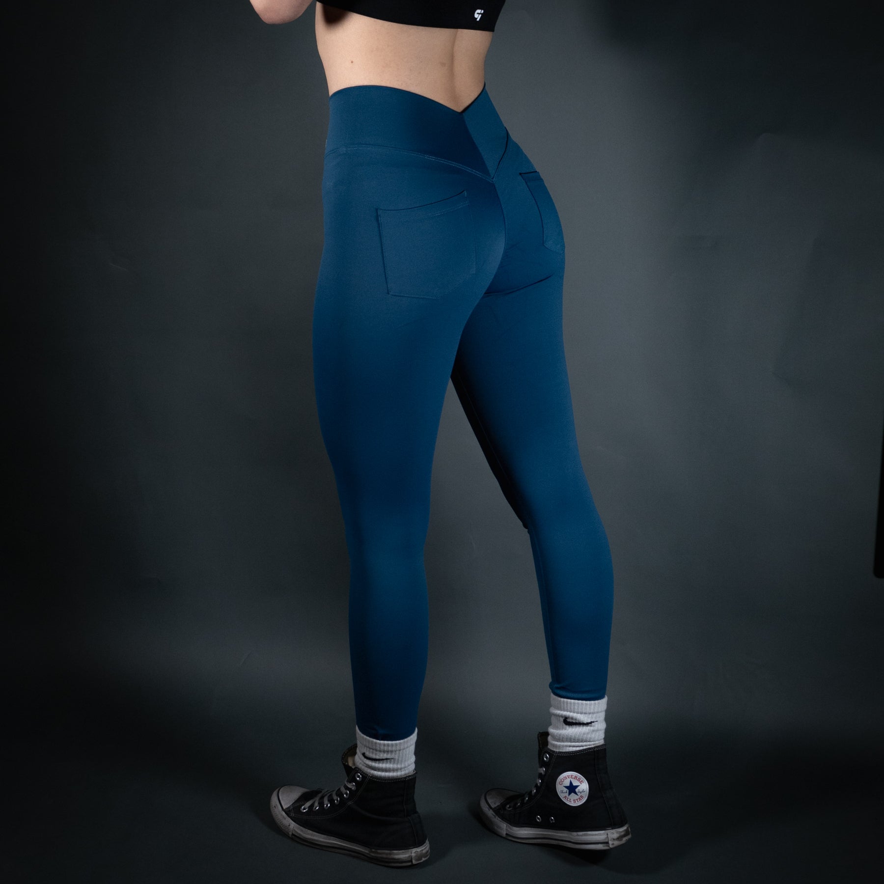 Reborn V - Waist Leggings | Peacock