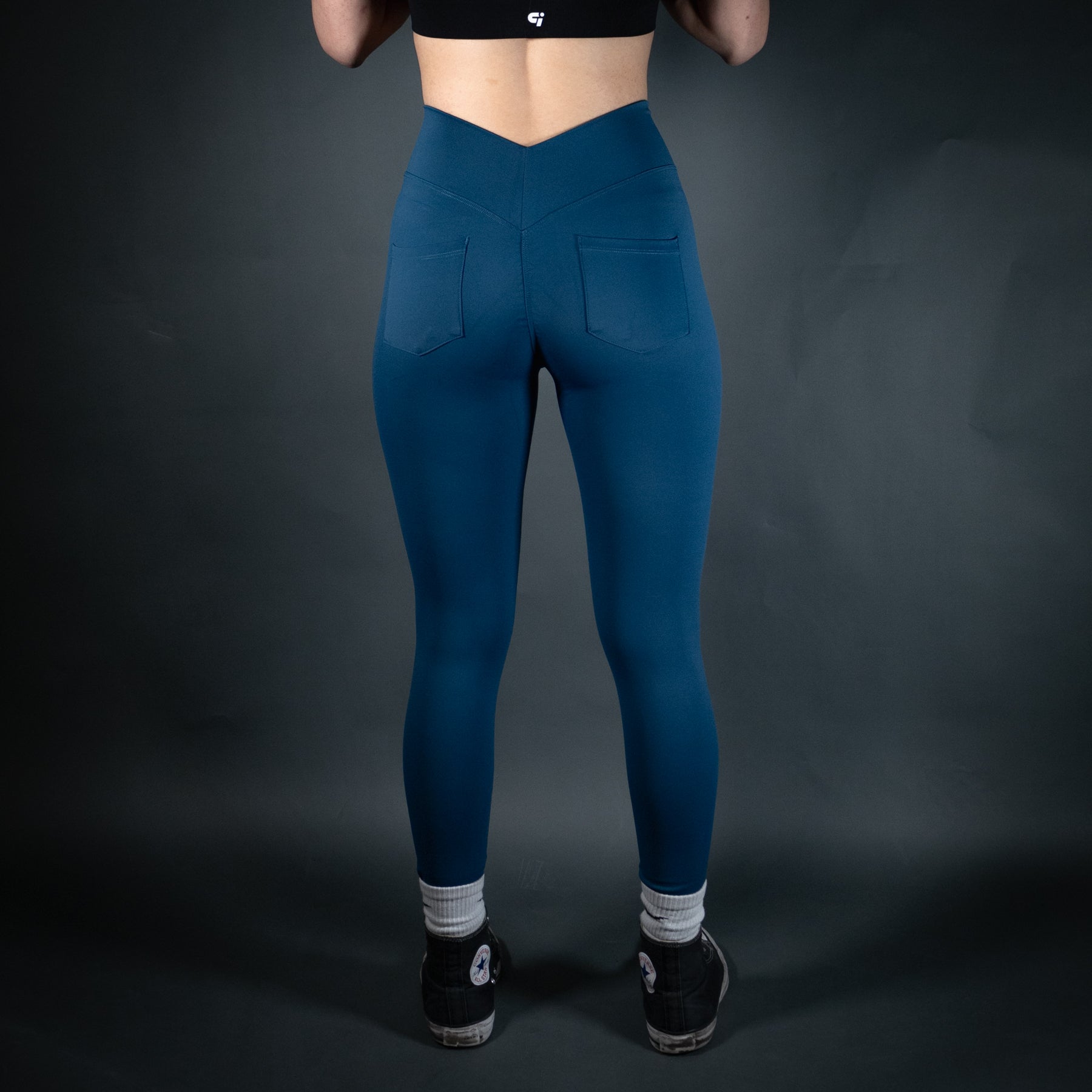 Reborn V - Waist Leggings | Peacock