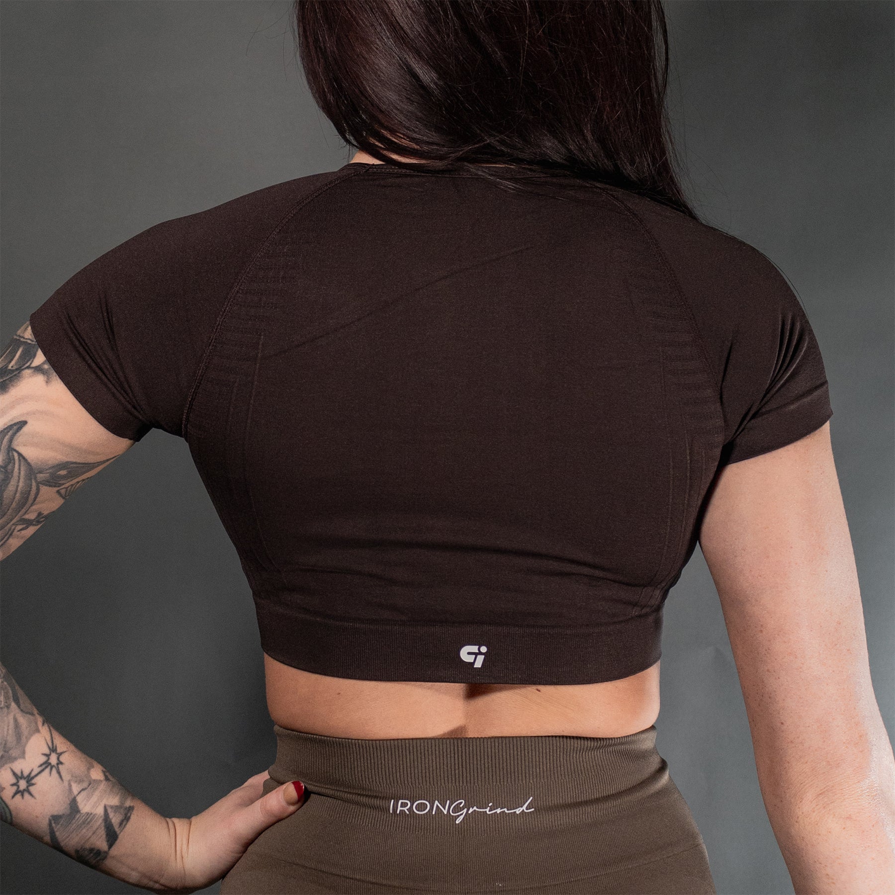 Reborn Core Crop Top | Chocolate Brown