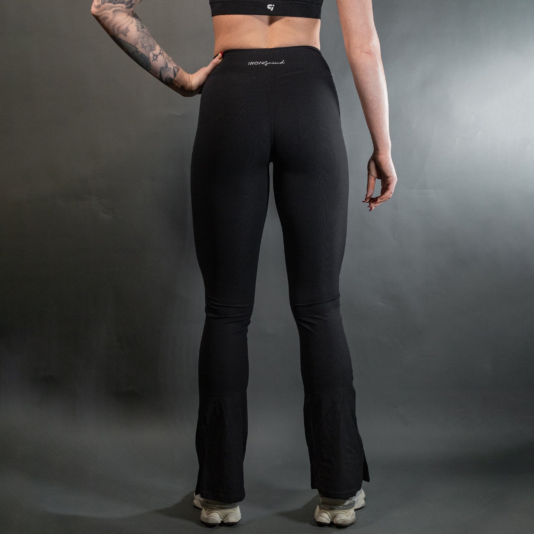 Flared Black Yoga Pants  International Society of Precision Agriculture