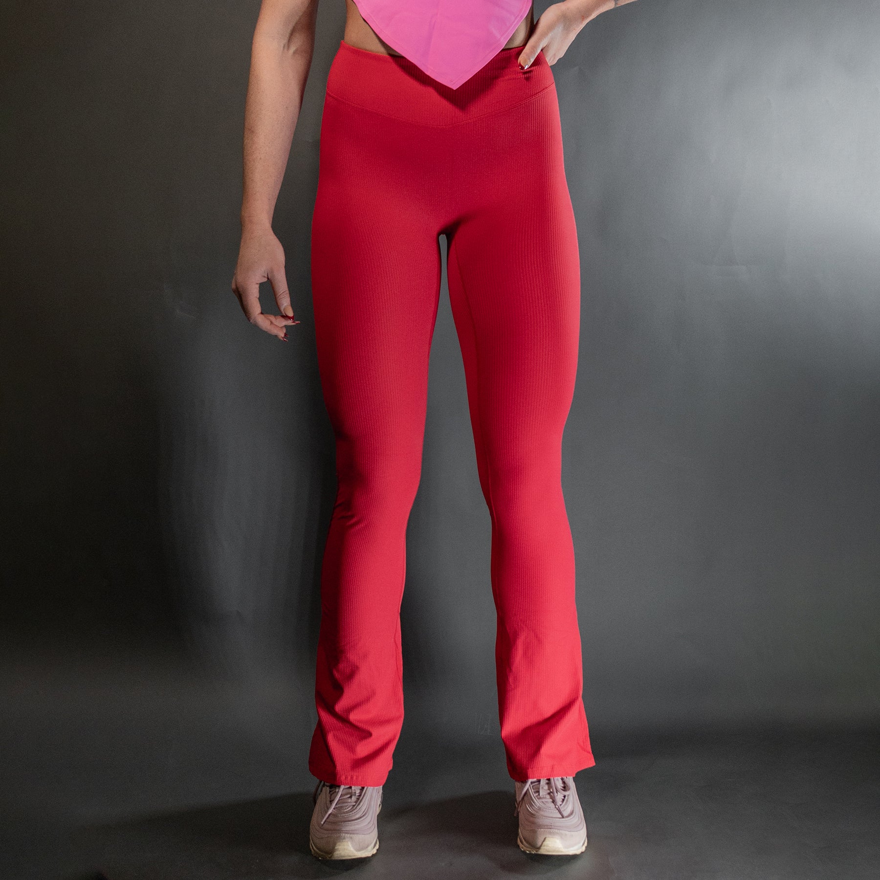 Reborn Flared Leggings | Candy Apple