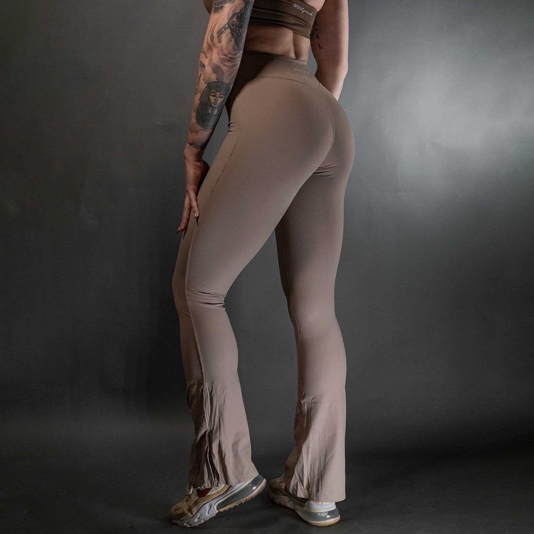 Reborn Flared Leggings | Tan