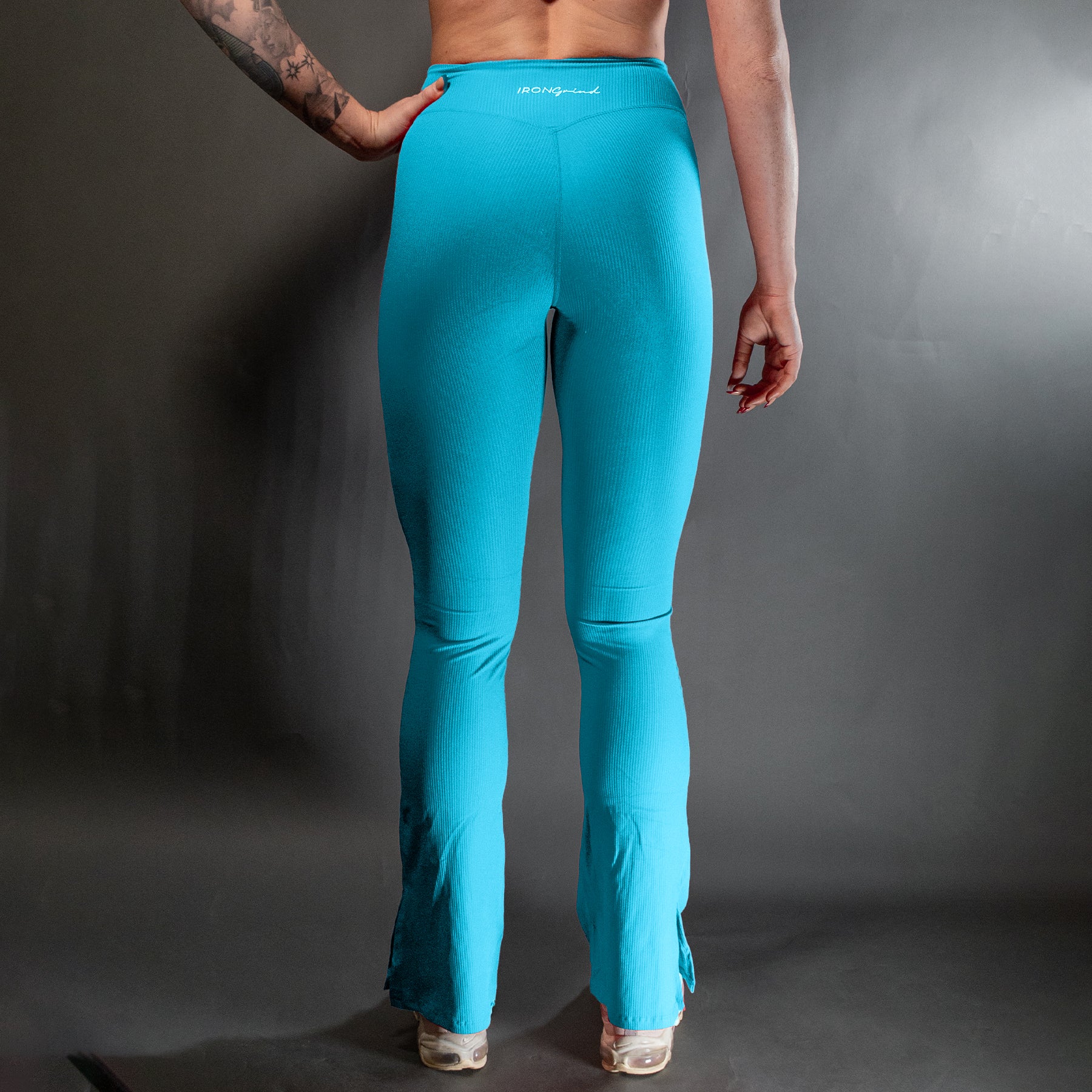 Reborn Flared Leggings | Blue Bird
