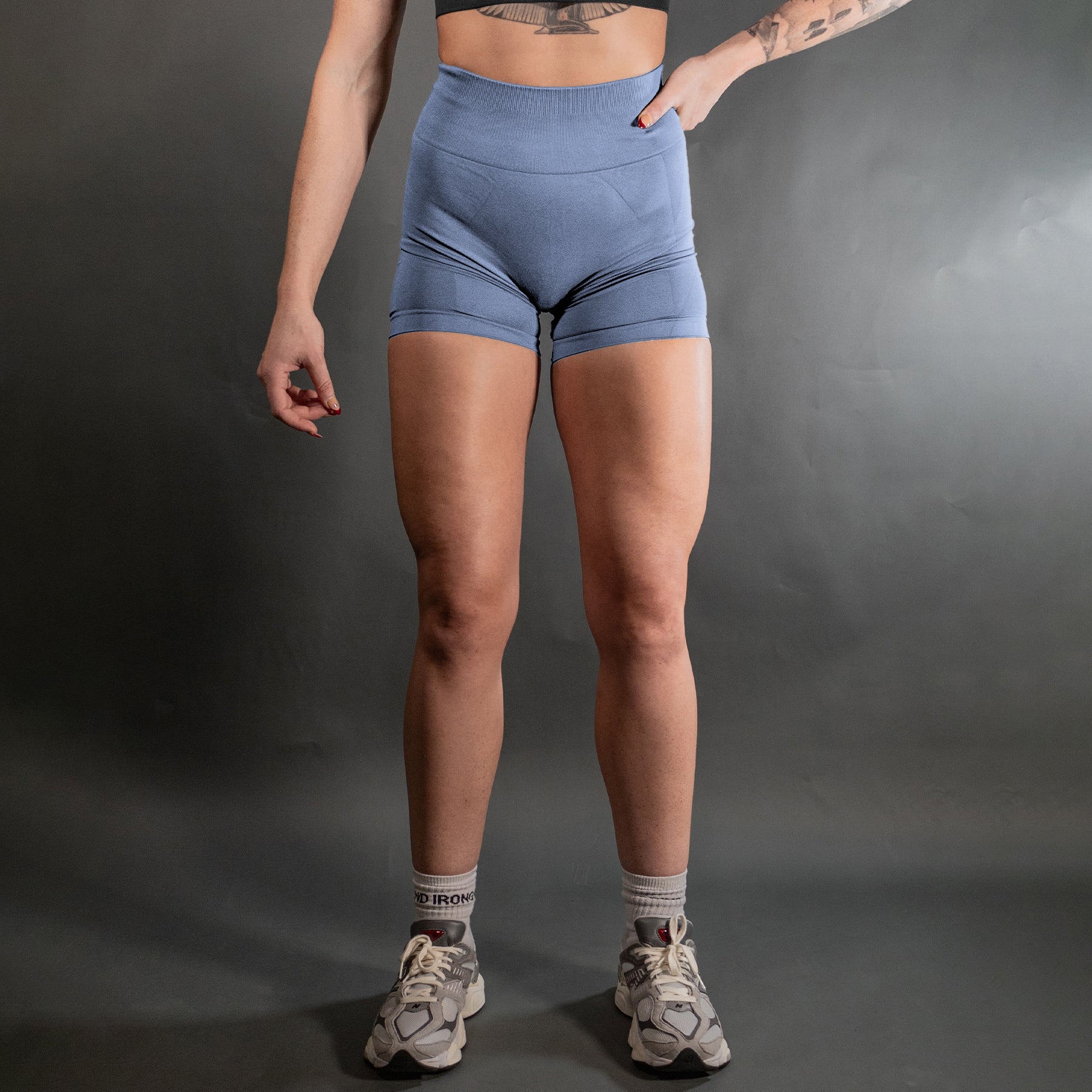 Reborn Contour Seamless Shorts | Jean Blue