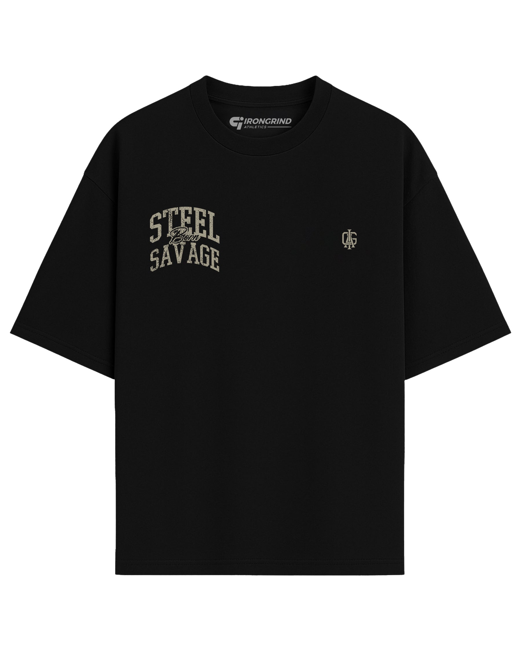 'Steel Born Savage' Box T-Shirt