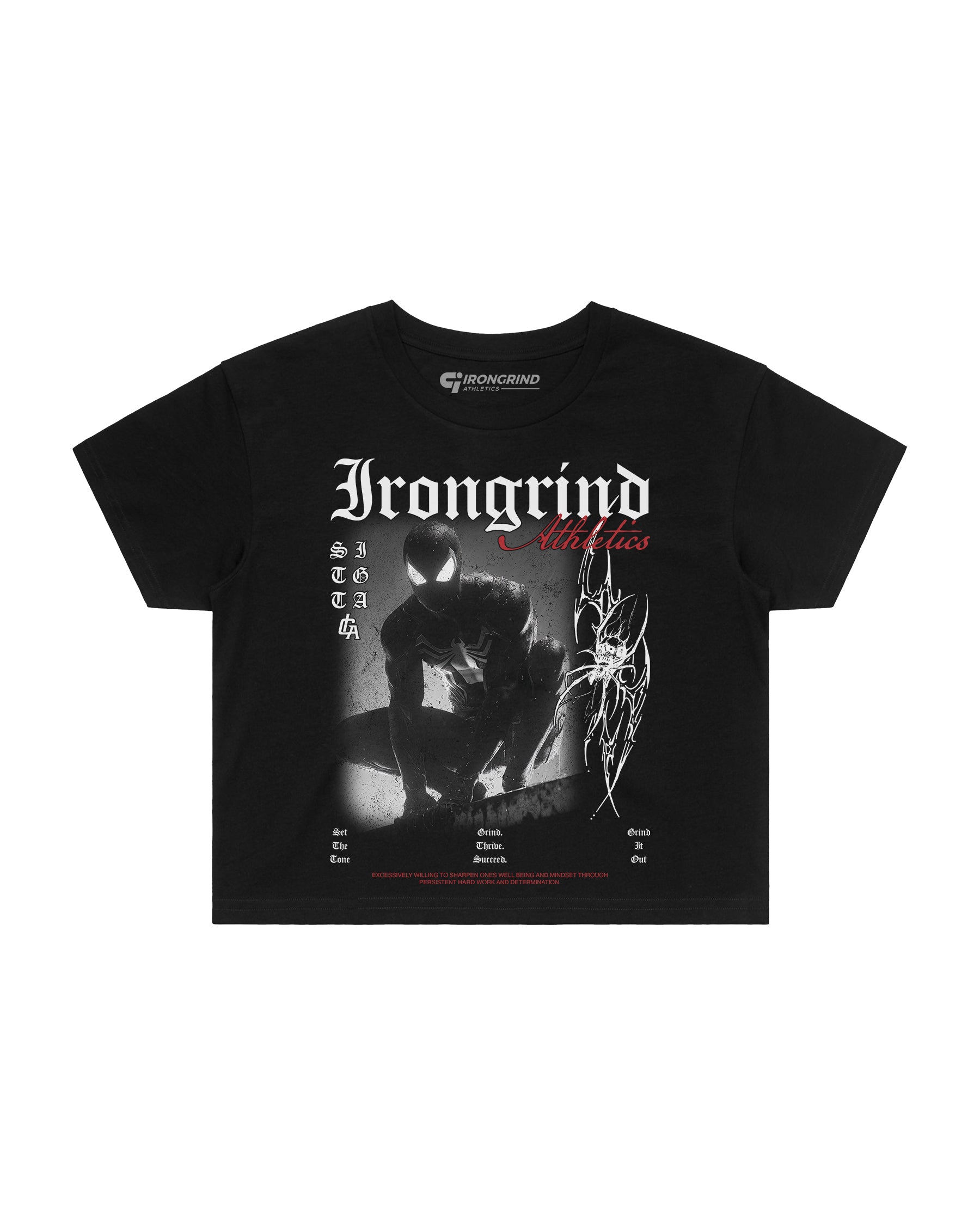 [Limited Edition] 'Mrvl: Symbiote Spider' Wo's Crop Top