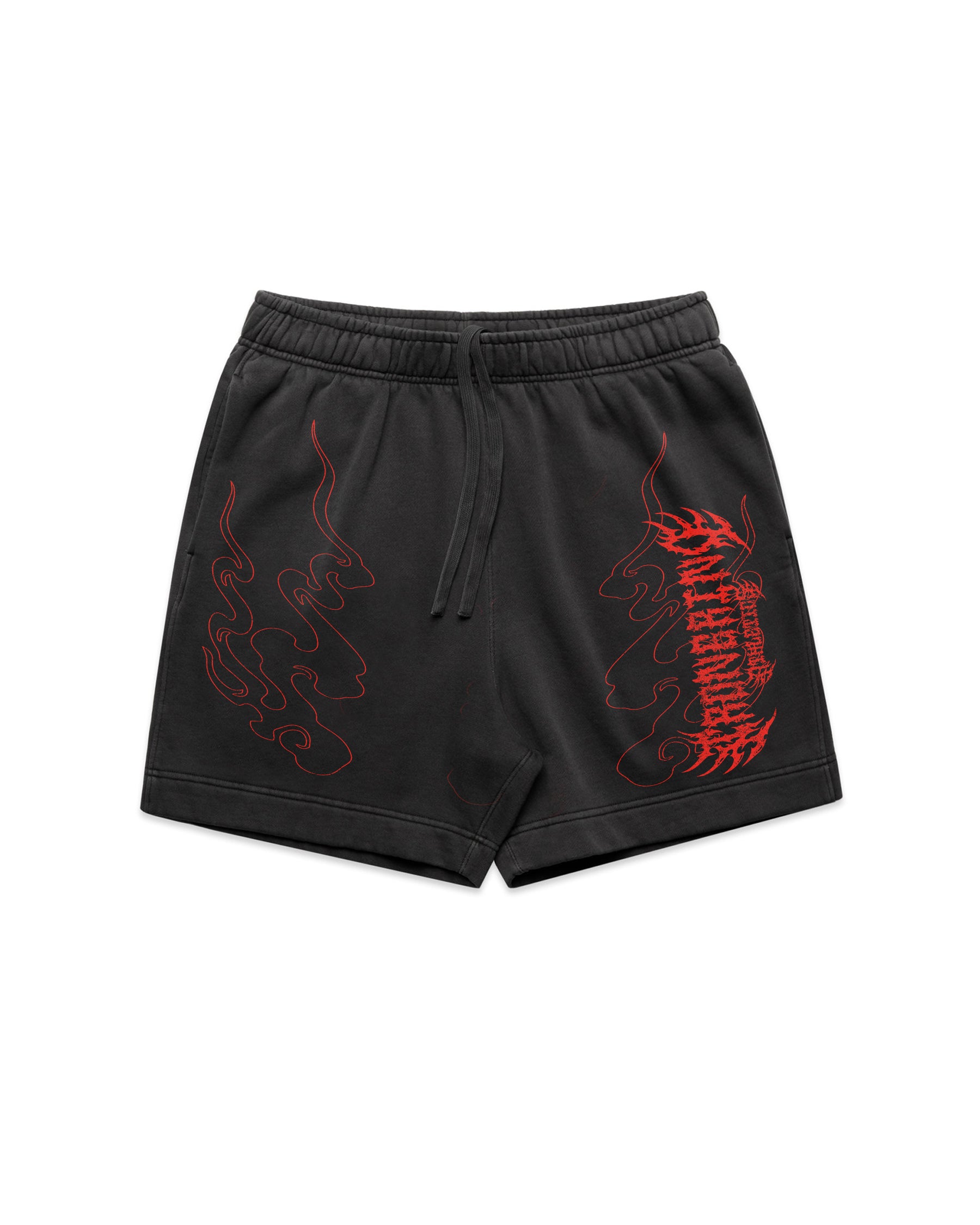 [Limited Edition] 'TMNT: Raphael' Relax Faded Track Shorts 18"