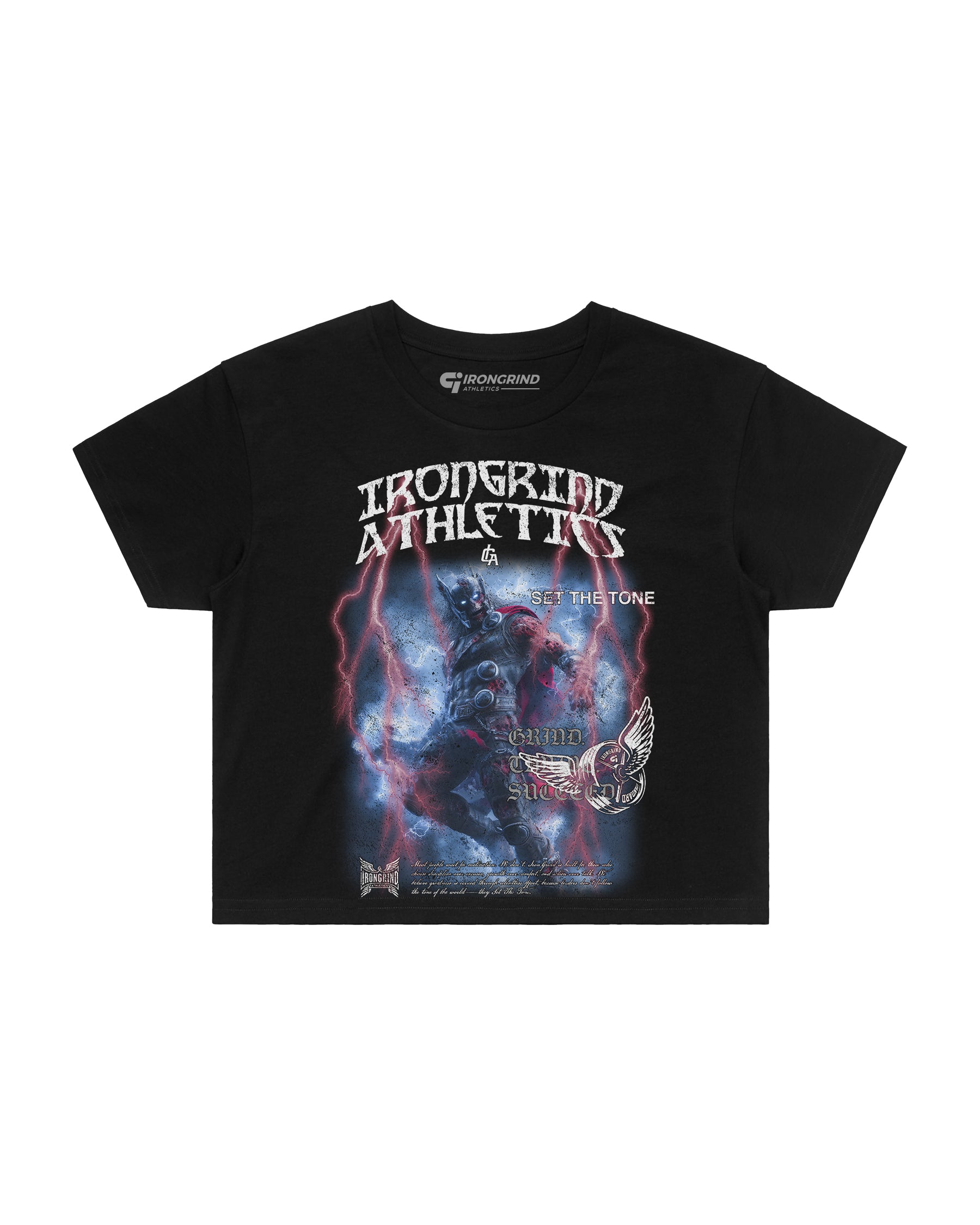 [Limited Edition] 'MRVL Zombies: Thor Zombie' Wo's Crop Top
