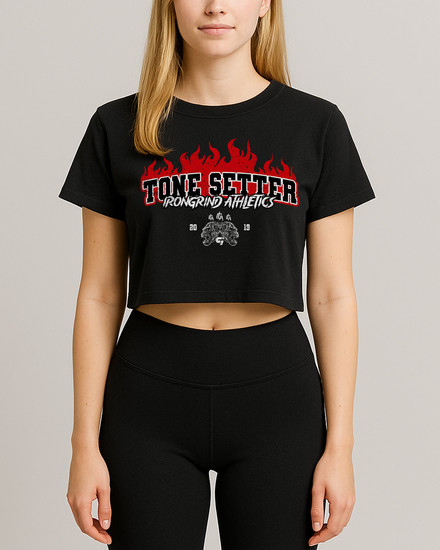 'Tone Setter On Fire' Crop Top