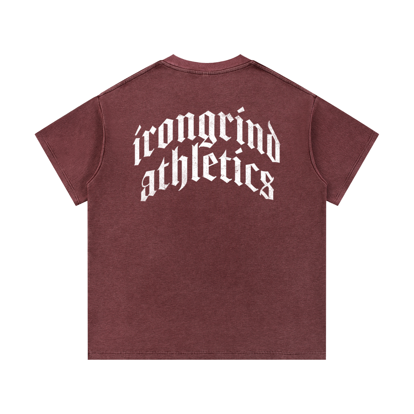 'Cross' Mineral Wash Waffle Knit T-Shirt