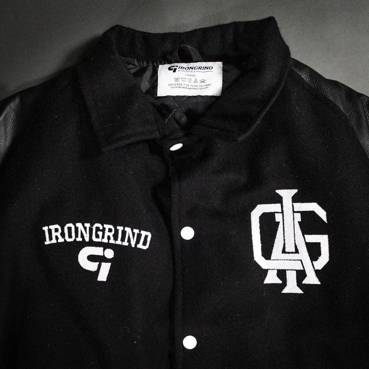 Finalis Varsity Jacket | Black - IronGrind Athletics - activewear - gymshark - alphalete