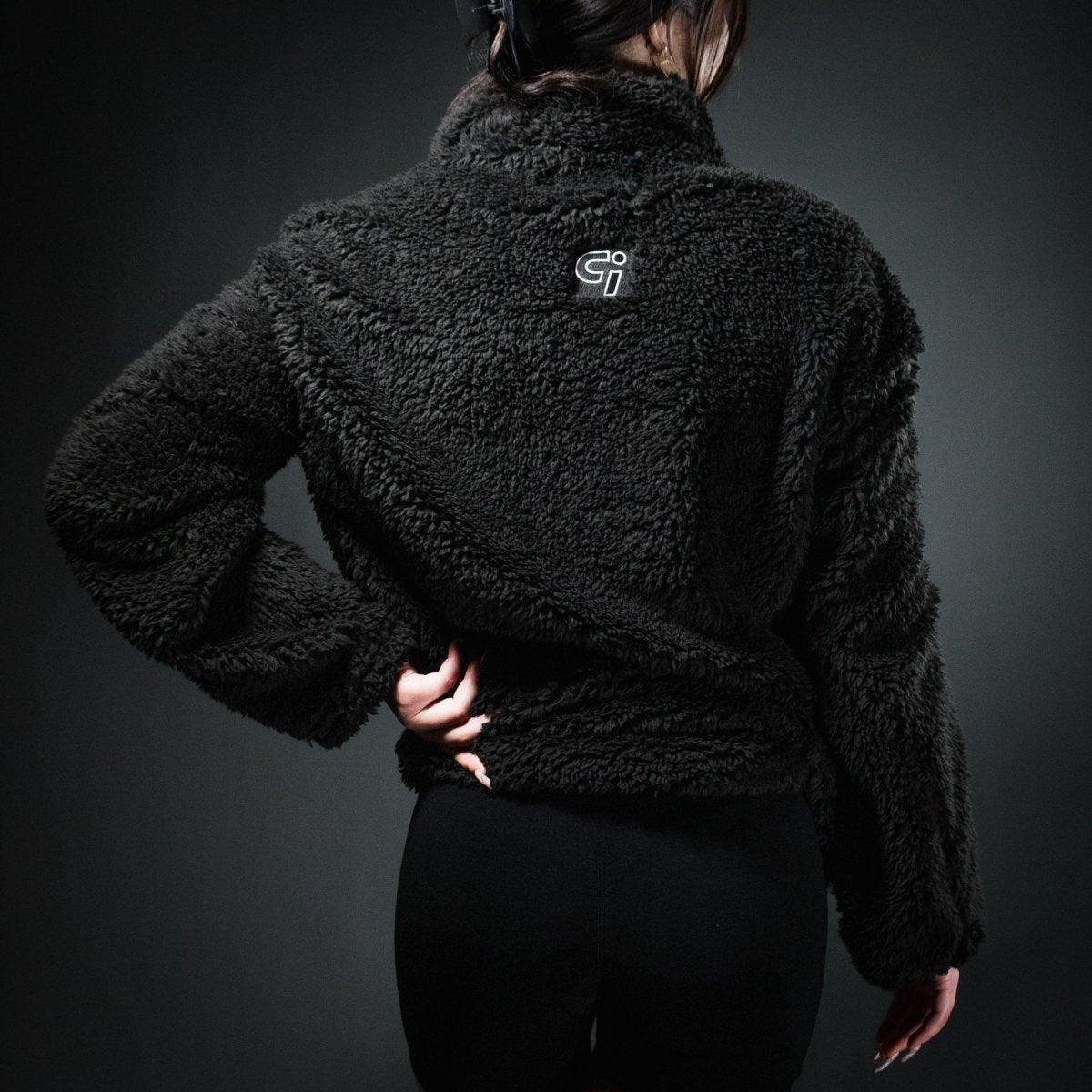 Genesis Sherpa Quarter-Zip Pullover | Black - IronGrind Athletics - activewear - gymshark - alphalete