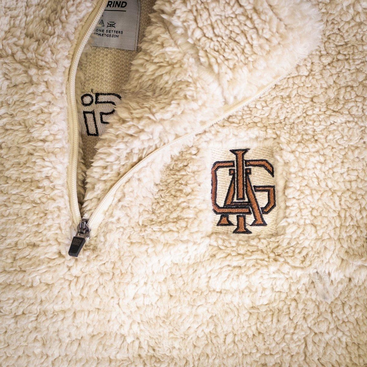 Genesis Sherpa Quarter-Zip Pullover | Off-White - IronGrind Athletics - activewear - gymshark - alphalete