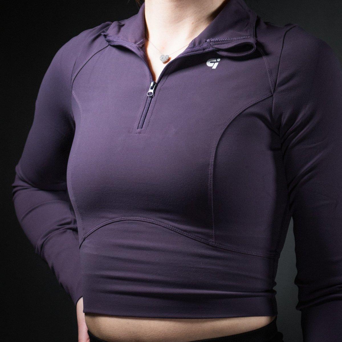 Genesis Tech Fleece 1/4 Zip Crop Top - IronGrind Athletics - activewear - gymshark - alphalete