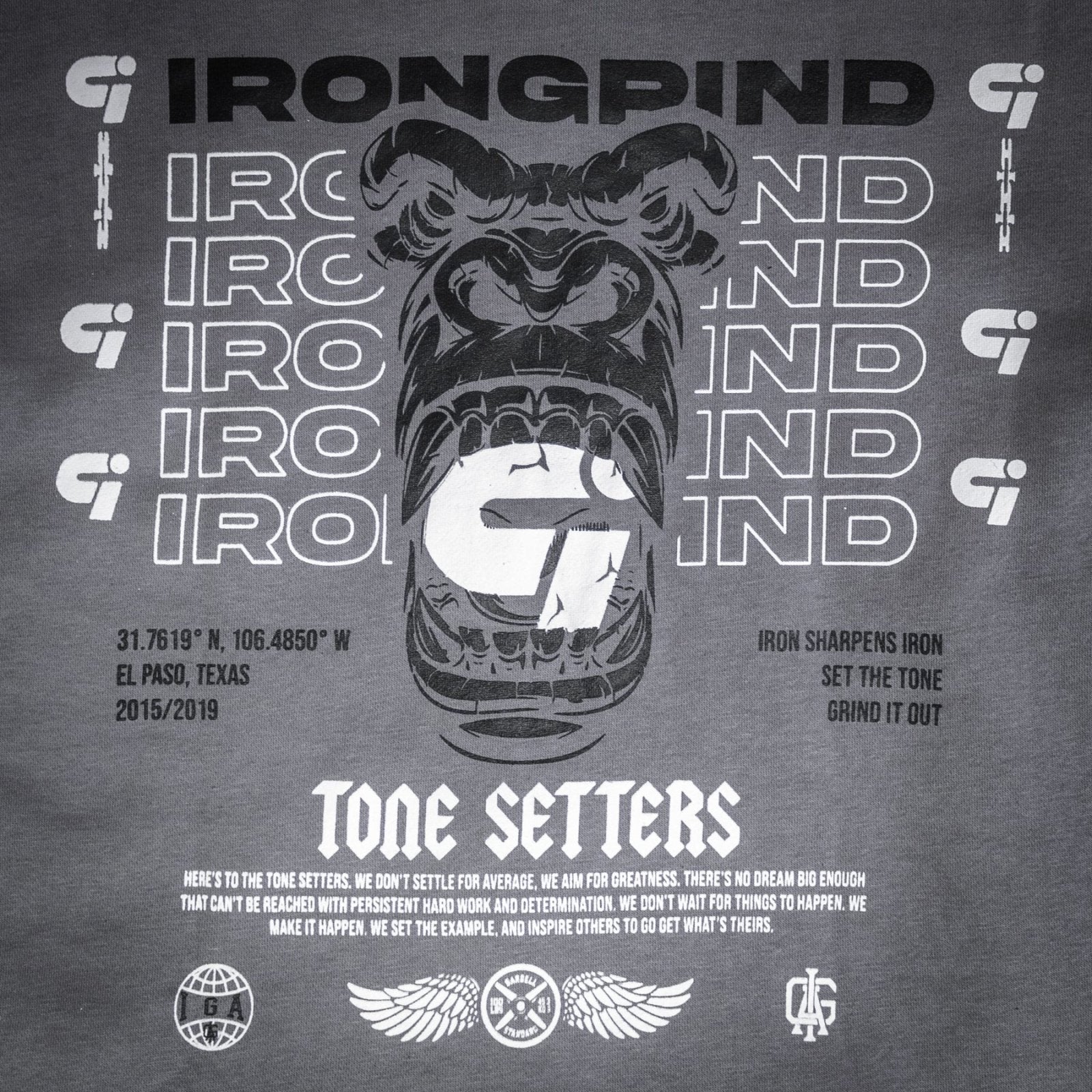 Genesis 'Tone Setters' Zip-Up Hoodie Gray - IronGrind Athletics - activewear - gymshark - alphalete