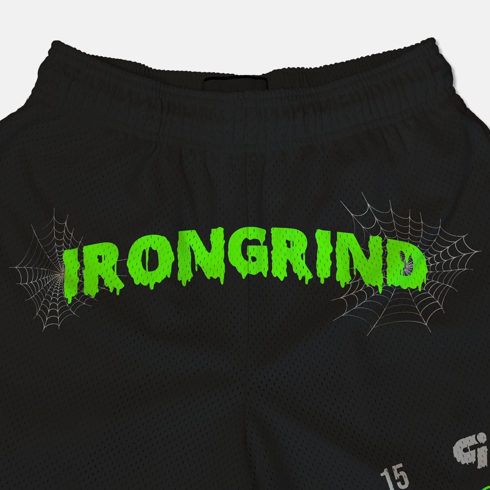 HalloStream 'Halloween' Short Mesh Shorts | Black/Green - IronGrind Athletics - activewear - gymshark - alphalete