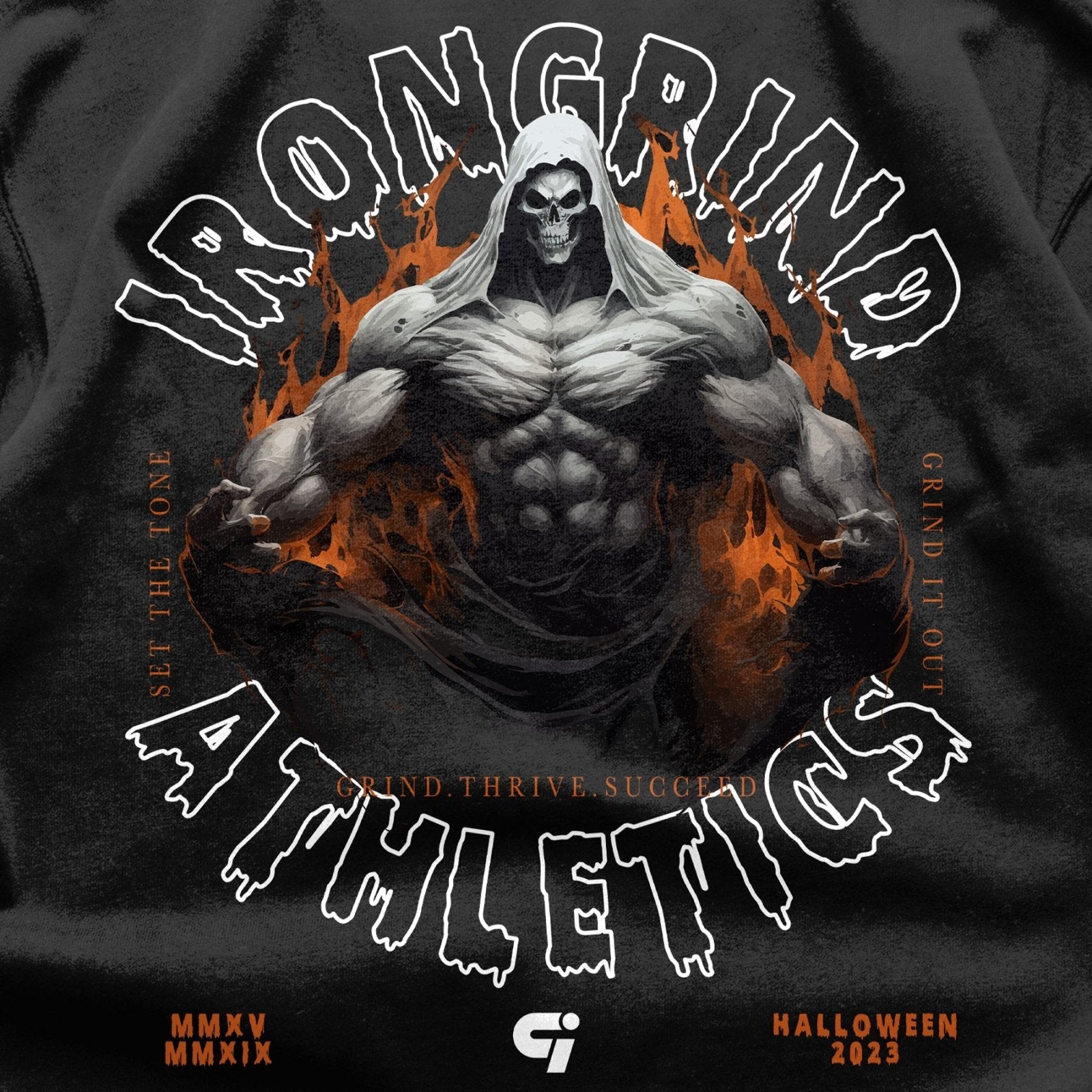 [Limited Edition] HalloStream 'Ghost' Heavyweight T-Shirt - IronGrind Athletics - activewear - gymshark - alphalete