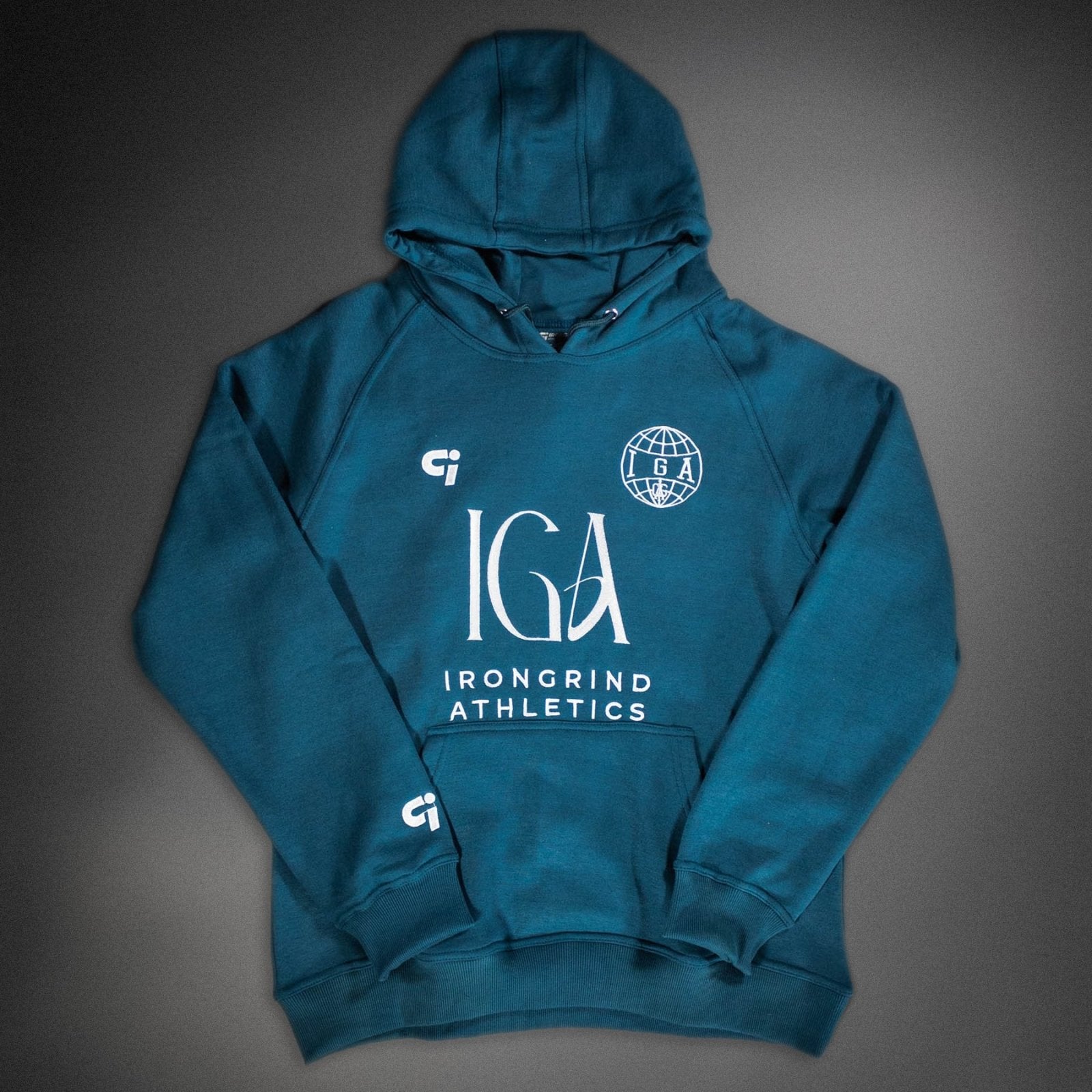 Prevail 'IGA' Raglan Embroidered Hoodie - IronGrind Athletics - activewear - gymshark - alphalete